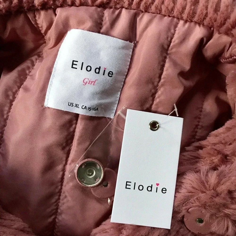 Elodie NWT Faux Fur Hooded Jacket Girls Various